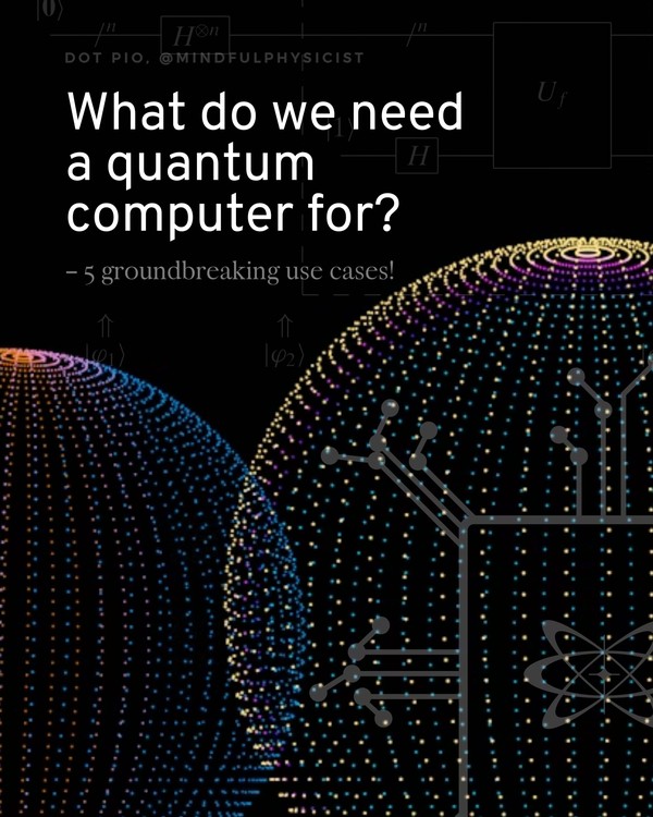 What do we need a quantum computer for?