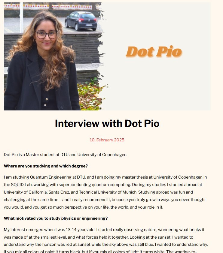 Interview Women in Physics